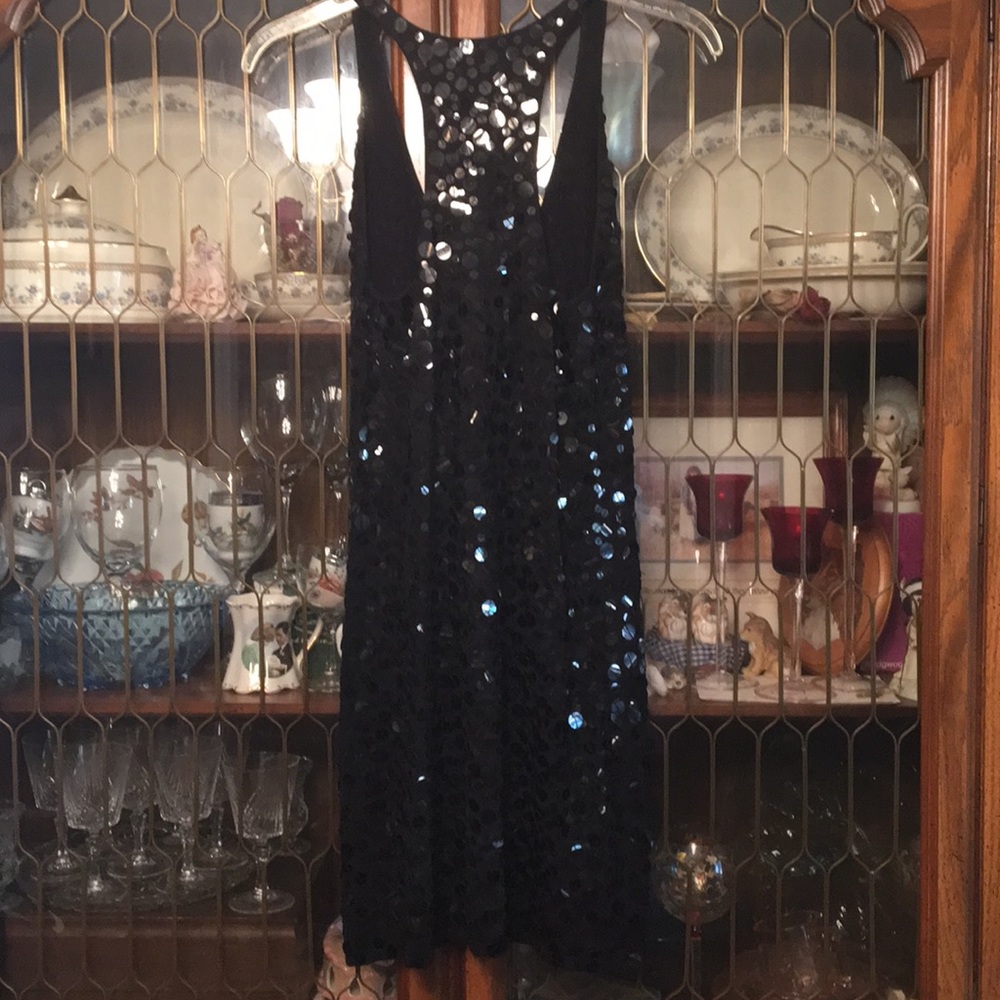 BodyCon Racerback Sequins Dress L - Picture 5 of 7